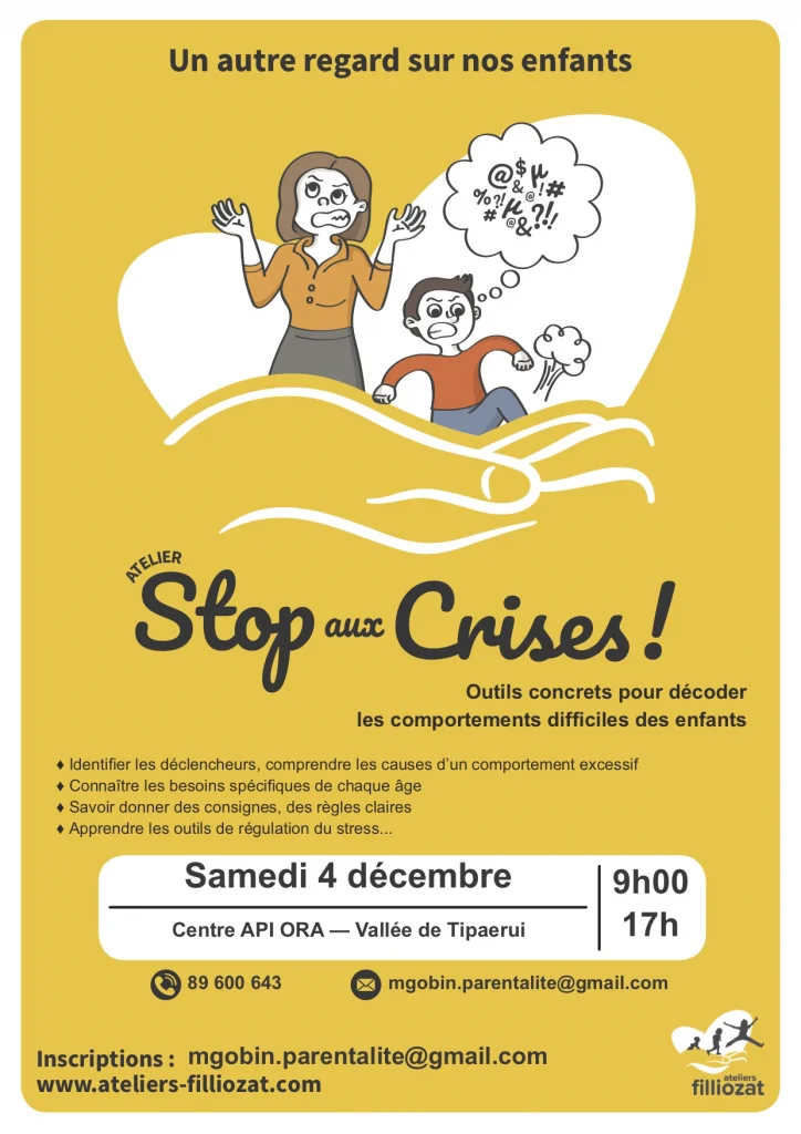 Affiche atelier stop aux crises du 4 décembre 2021